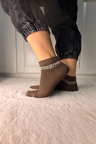 Ozzy Socks 3 Çift Kadın Taş Detaylı Dikişsiz & Takviyeli Patik Çorap Lacivert
