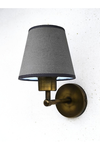 Shimmer Duvar Apliği Eskitme Gold Gri Başlıklı Gri