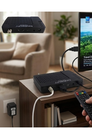 Nrzsnt 1080p Hd Görüntü Kaliteli Uydu Alıcı Hdmı Çıkışlı Usb Destekli Kolay Kurulum