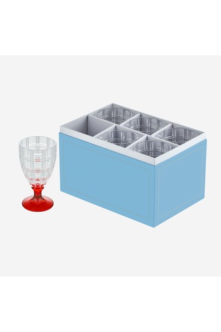 Kırmızı Akrilik Kadeh 400 Ml