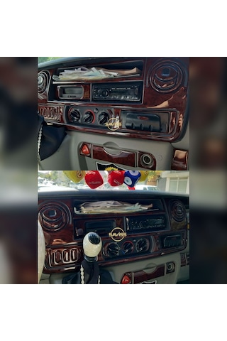 Renault Master 2 Gül Desenli Maun,Torpido Trim Maun Kaplama, Konsol Kaplama (Maun Gül Desen)