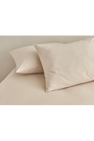 50x70cm 2adet %100 Cotton Yastık Kılıfı Krem