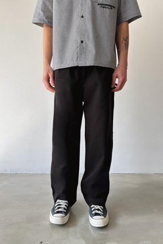 Flaw Basic Baggy Pantolon-29078 Siyah