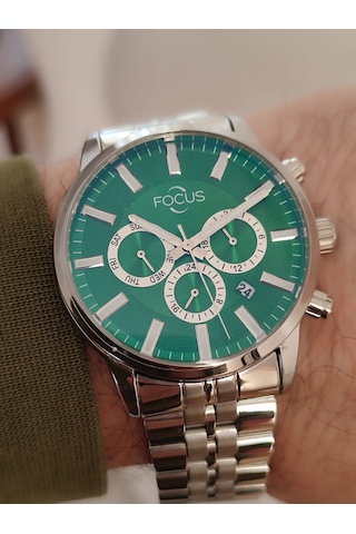 Focus Erkek Kol Saati Fonksiyonlu Çelik Kasa Takvimli 2091