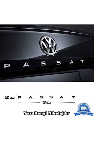 Vw Passat Bagaj Yazısı Plastik 45Cm X 1.7Cm B5-B6-B7-Cc-B8 Uyumlu (455649623)