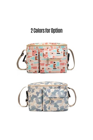 Geekyou Gri Dayanıklı Su Geçirmez Çanta - Bebek Arabası, Bisiklet Ve Motosiklet İçin Çift Kilitli Organizer, Günlük Seyahat Depolama Çantası Gri