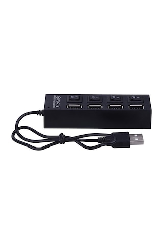 4 Port Usb 2.0 Hub Çoğaltıcı Çoklayıcı Switch Işıklı Anahtarlı
