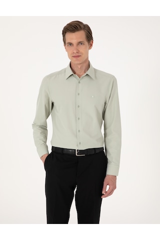 Pierre Cardin Erkek Yeşil Gömlek Basic 50316734-vr054 Yeşil