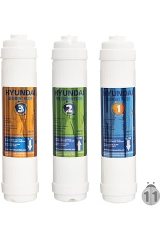 Hyundai Uyumlu Su Arıtma Filtre 3Lü Takım Arıtma Cihaz Filtresi Hyundai Uyumlu Su Arıtma Filtre 3Lü Takım Arıtma Cihaz Filtresi