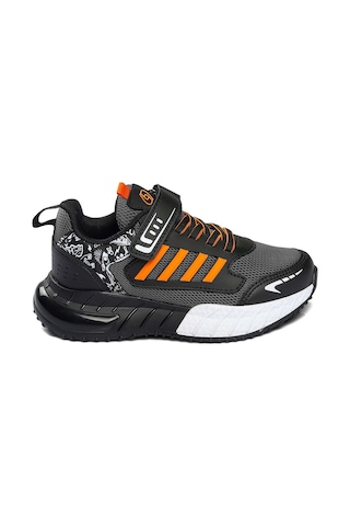 Tuğba Ortopedi 748 Çocuk Rahat Sneaker Siyah/oranj