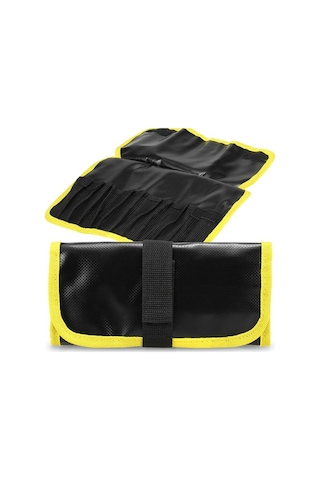 Pazly 12 Cep Katlanabilir Jig Yemi Çantası - Mavi/sarı, Pratik Olta Ekipmanı