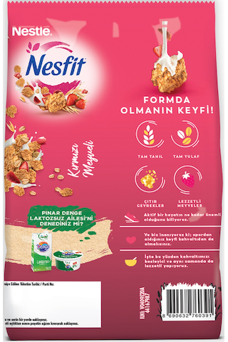 Nestle Nesfıt Kırmızı Meyveli Tam Tahıl Ve Pirinç Gevreği 400g & Çilekli Tam Tahıllı Bar 16x23,5g