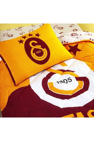 Taç Lisanslı Galatasaray Logo Tek Kişilik Yorgan Seti 000000001000047034