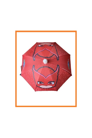 Pj Masks Çocuk Şemsiyesi 8 Telli - Pvc Kılıflı - 6-13 Yaş Kırmızı