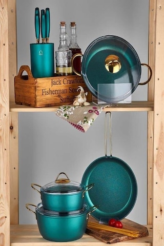 N2657 Sweet Premium Mentol 7 Parça Granit Set