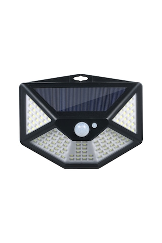 Xindoker Dış Mekan Güneş Enerjili Duvar Lambası 112 Led 6500k Beyaz Işık 3 Mod Pır Sensörlü Ip65 Su Geçirmez