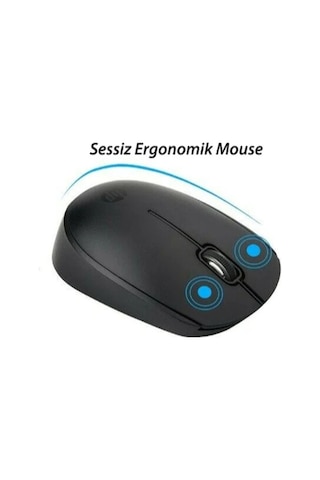 Hp 7YA13PA CS10 Kablosuz Usb Türkçe Q 2.4 Ghz Sessiz Tuş Takımı Klavye Mouse Set Siyah