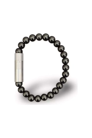 Les Fines Lames Punch Bileklik Steel Oniks 8 MM - L
