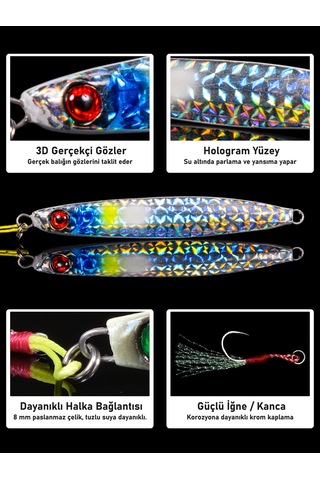 Jig, Zoka, Suni Yem, Glow Uv Metal Jig, 45gr 10cm Jıgto Nova-45