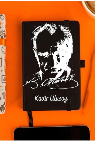 Kişiye Özel Atatürk Tasarımlı Kupa Bardak Ve Not Defteri Hediye Seti 3724