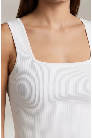LUXSTOREE Kadın Beyaz Kalın Askılı Crop Top Büstiyer Modern Ve Şık Tasarım Çok Renkli