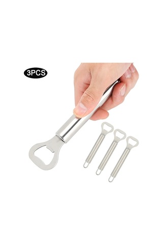 /ea/3 Adet Mini Taşınabilir Bira Şişe Açacağı Paslanmaz Çelik Manuel Mutfak Aksesuarları Diğer