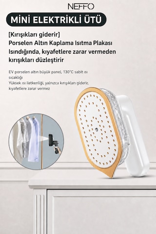 Taşınabilir El Tipi Giysi Buharlayıcı Katlanabilir Buharlı Ütü Ev Kullanımı İçin Mini Buharlı Ütü Seyahat El Tipi Ütü Makinesi