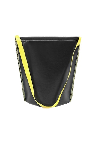 Besthome1 Geniş Kapasiteli Yangın Engelleme Çanta, Mangal Kömürü & Kamp Malzemeleri İçin Dayanıklı Siyah