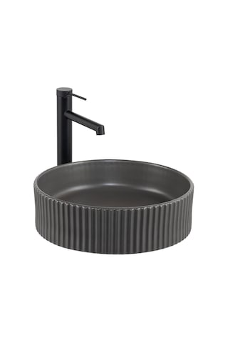 Lena - Tezgah Üstü Mat Füme Lavabo - E-w1001mf- Diğer