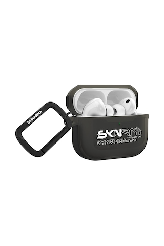 Apple Uyumlu AirPods Pro 3 Kılıf Skinarma Transparan Mat Tasarım Kinzoku Kılıf Füme Füme