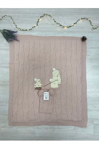 Ultralüx Bereli Bebek Battaniye Pembe