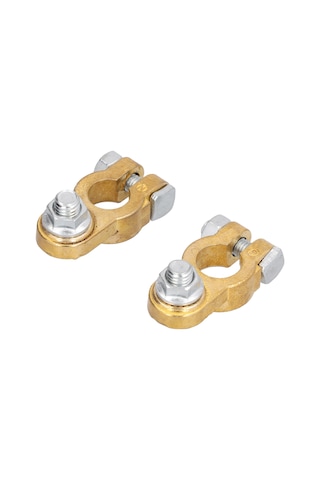 Moveevo Temiz Bakır Akü Terminali - Yüksek İletkenlikli, Paslanmaz, Kolay Kurulum - Evrensel Uyumlu +18mm/-16mm