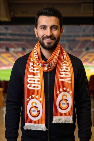 Galatasaray Lisanslı 5 Yıldız Kırmızı Şal Atkı Uv Kutu Kırmızı - Sarı