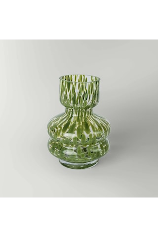 Linens Roger Vazo 15x9x20 Cm Yeşil Yeşil