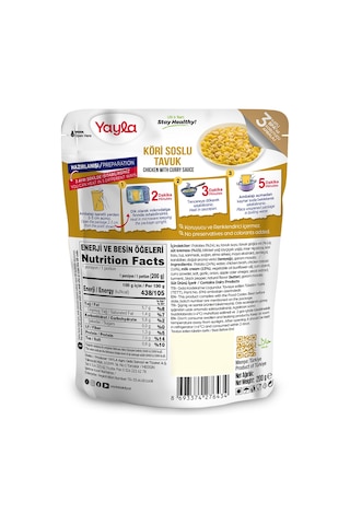 Yayla Yemek Hazır Köri Soslu Tavuk 200 G