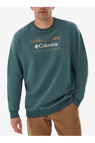 Columbia Cs0329 Csc M Nature And Back Crew Sweatshirt Erkek Sweatshirt Mavi