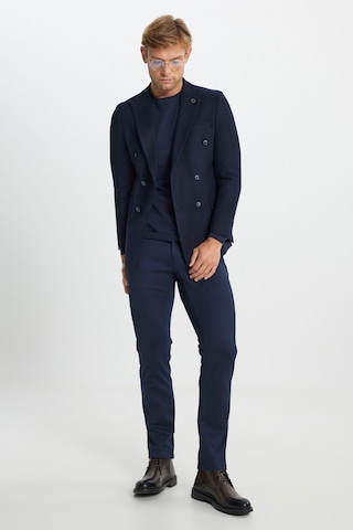 Ac&co Erkek Lacı Yünlü Slim Fit Dar Kesim Kırlangıç Yaka Kapak Cepli Blazer Ceket