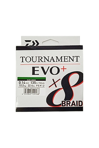 Daiwa Tournament Evo+ 8B Dark Green Ip Misina 135Mt