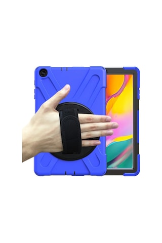 Galaxy Uyumlu T510 Tab A 10.1 Kılıf Amazing Tablet Kapak - Mavi