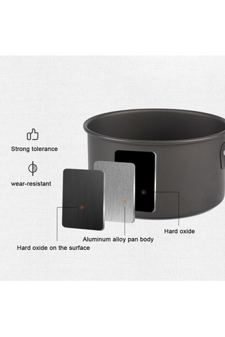 Ulzyvf Taşınabilir Skycıty Seyahat Kamp Tencere Tavası - Rf Turuncu Turuncu