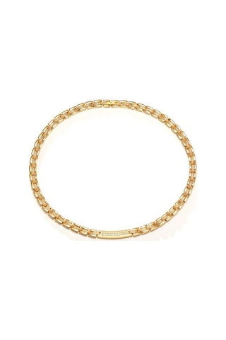 Manyetik Paslanmaz Çelik Zirkon Gerdanlık Kadın Erkek Altın Renk Sağlık Enerji Kolye Kadın Erkek Için Paslanmaz Çelik Zincir Güç Kolyeler Altın - Kırmızı