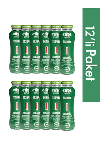 12'li Organik Skinny %100 Meyve-sebze Suyu 200 Ml