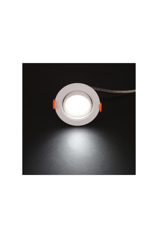 Ct-5204 Akik 7 Watt Led Spot Beyaz Kasa Beyaz Işık 3 Adet Diğer