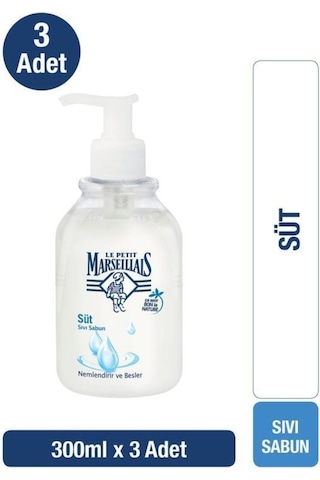 Le Petit Marseillais Sıvı Sabun Süt 300 ML x3