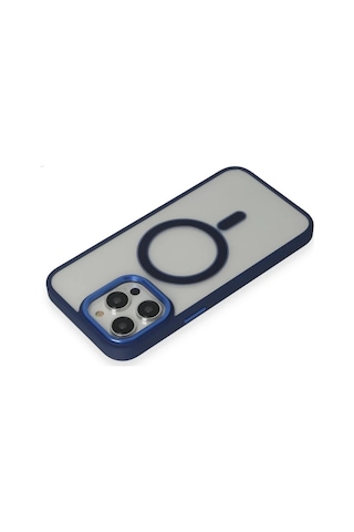 Apple Uyumlu iPhone 14 Pro Kılıf Room Magneticsafe Silikon - Lacivert