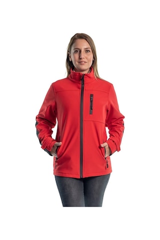 Şensel Kadın Softshell Mont Kırmızı -91E2379 - Su Itici