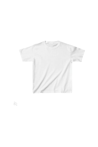 Primemağazam Çocuk Unisex Basic T-shirt - Beyaz Çeşitli