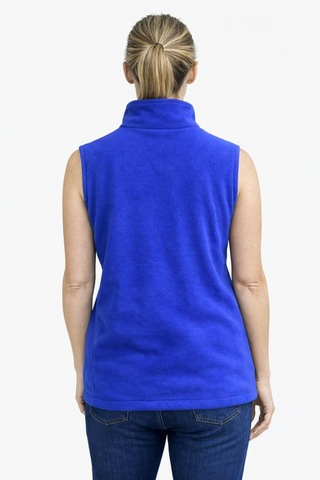 Mekaizen Unisex Polar Yelek Fermuarlı 3 Cepli Yumuşak Polar Kumaş, Sıcak Tutma Özellikli Mavi