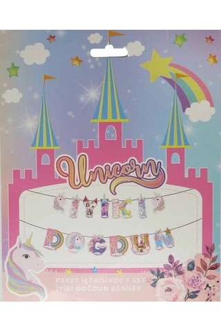 Flama Unicorn Şeklinde Iyiki Doğdun 1 Adet