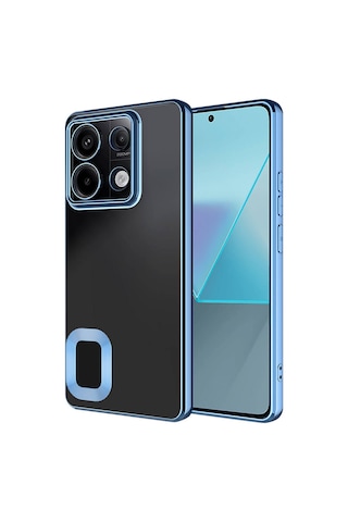 Zore Redmi Note 13 Pro 5g Kılıf Kamera Korumalı Logo Gösteren Msra Omega Kapak - Lacivert Lacivert